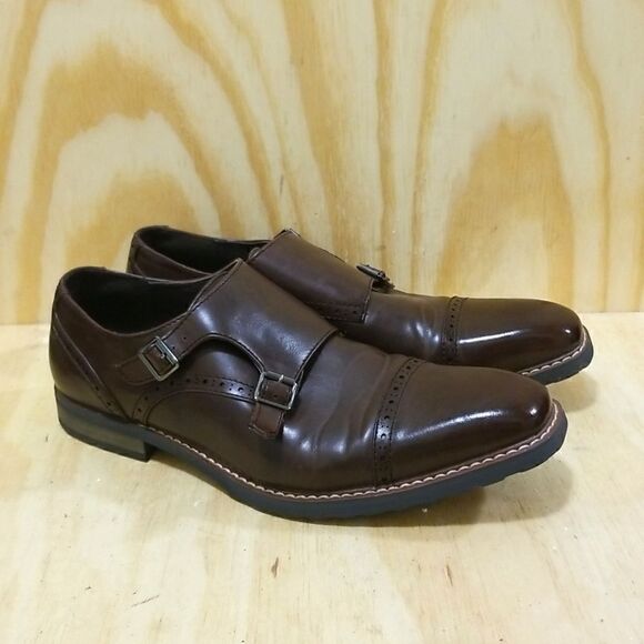 Vanhusen Double Monk strap Shoes Men's sz 10 1/2 - Picture 1 of 11